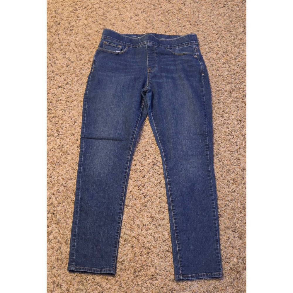 Levi's Elastic Waistband Skinny Jeans Women's Size 14 Blue